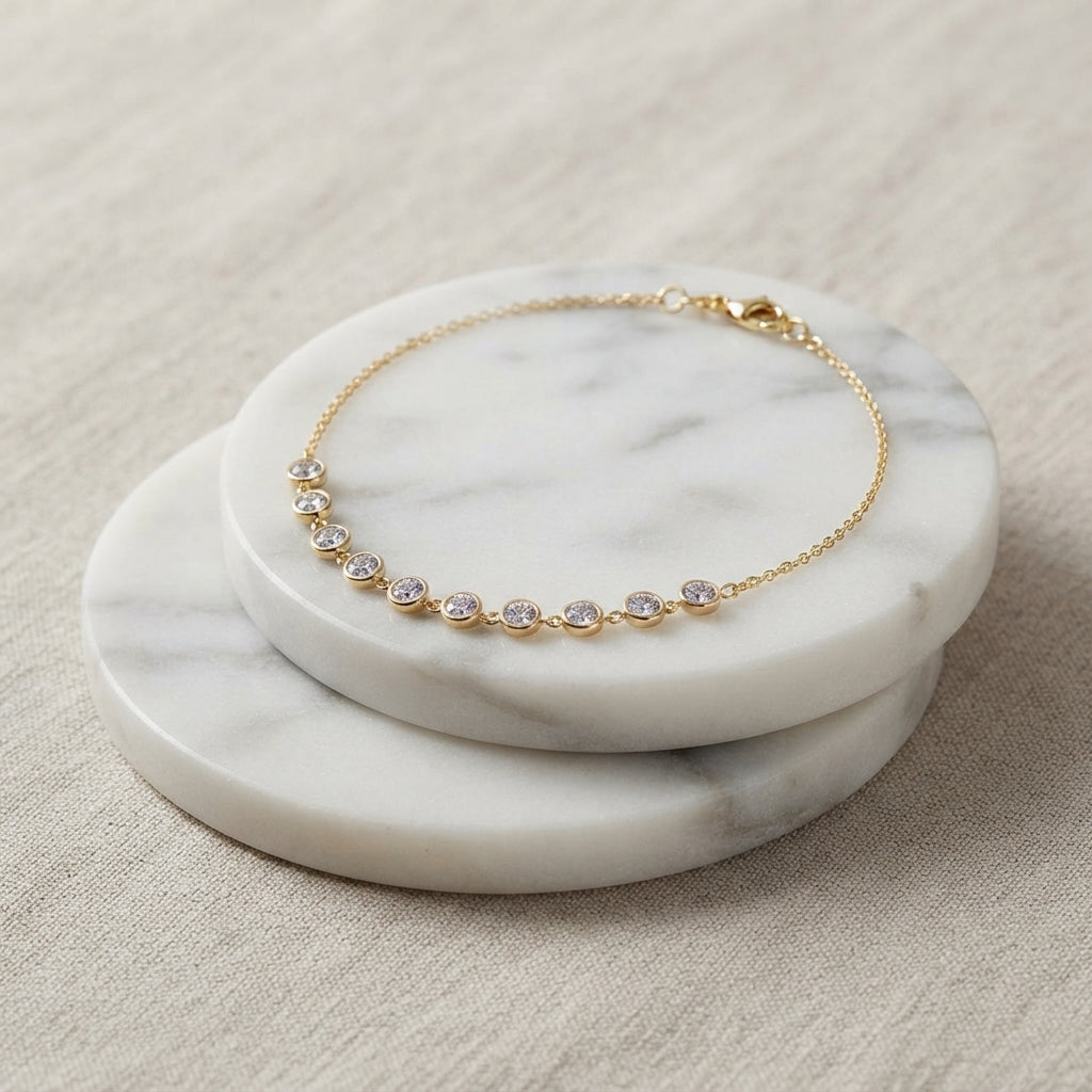 Station Bracelet · Moissanite
