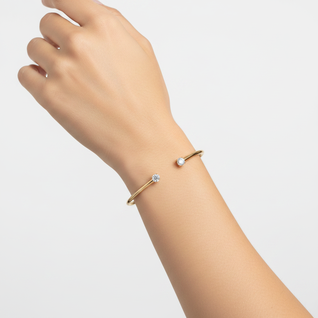 Twin Bracelet worn on wrist